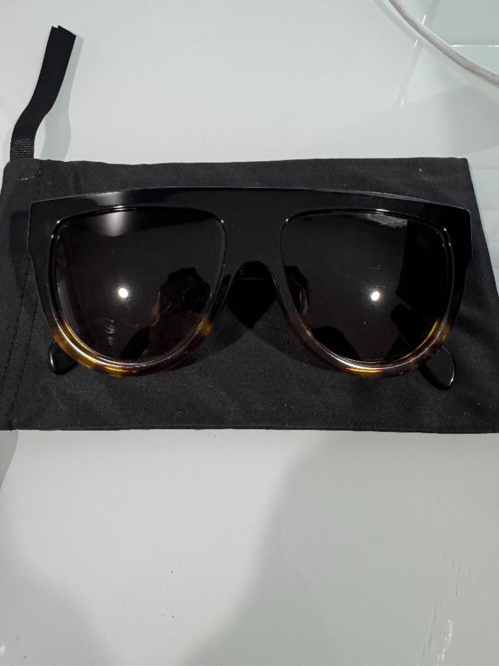 CELINE 58MM FLAT TOP SUNGLASSES